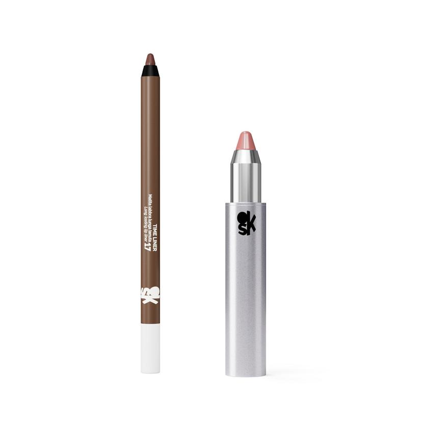 SHINE AND LINE LIP COMBO – TIME LINER 17 + CLICK ‘N KISS SHINY 01 | Veralab